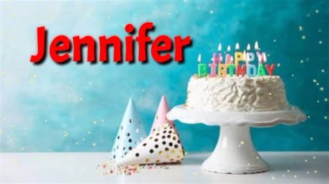Presenting The Happy Birthday Cake To Jennifer